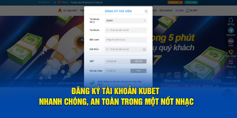Đăng ký tài khoản KUBET nhanh chóng, an toàn trong một nốt nhạc