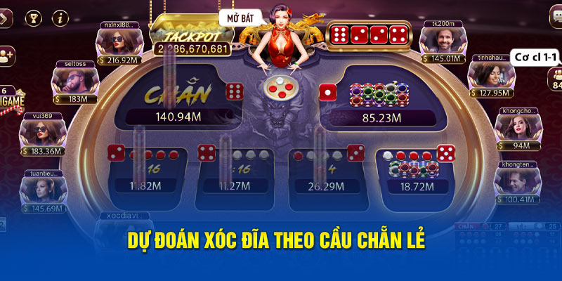 Dự đoán xóc đĩa theo cầu chẵn lẻ