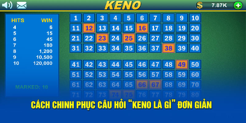 Cách chinh phục câu hỏi “Keno là gì” đơn giản