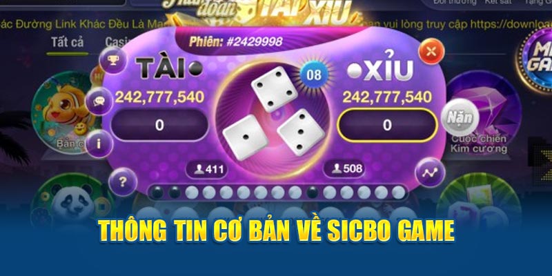 Thông tin cơ bản về Sicbo game